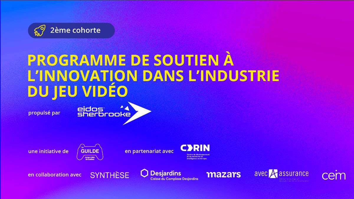 Soumettez votre projet ! La Guilde lance la deuxième cohorte du Programme de soutien à l’innovation pour l’industrie du jeu vidéo du Québec