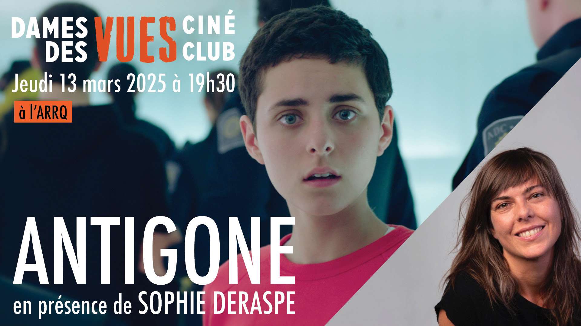 Réalisatrices Équitables – « ANTIGONE » à notre prochain ciné-club à l’ARRQ le 13 mars 2025 !