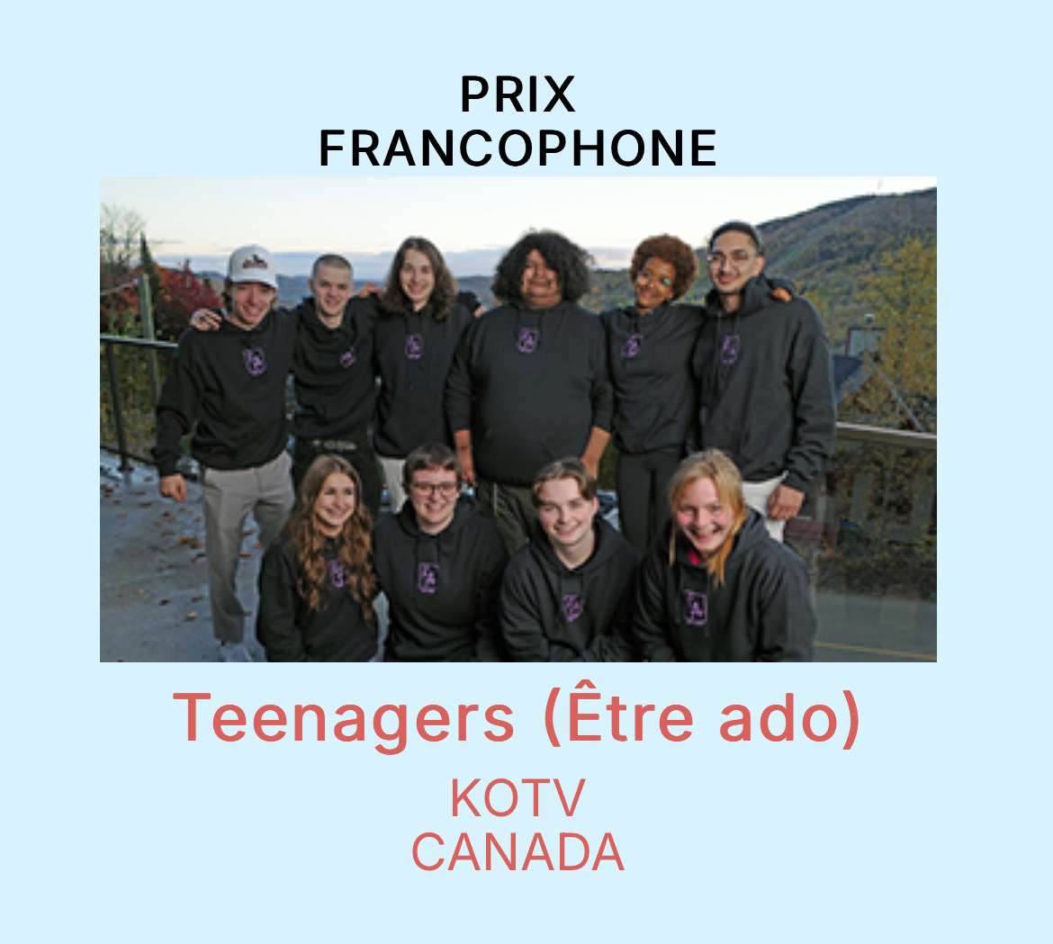 La série Être ado récompensée à Banff – Prix francophone aux Rockie Awards 2025