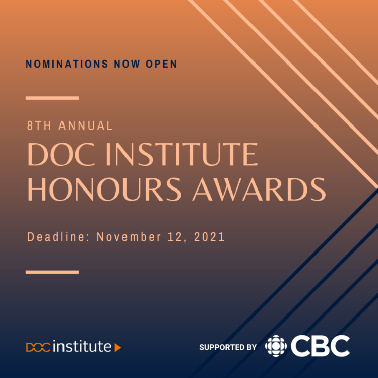 APPEL À CANDIDATURES pour le 8e Doc Institute Honours Awards