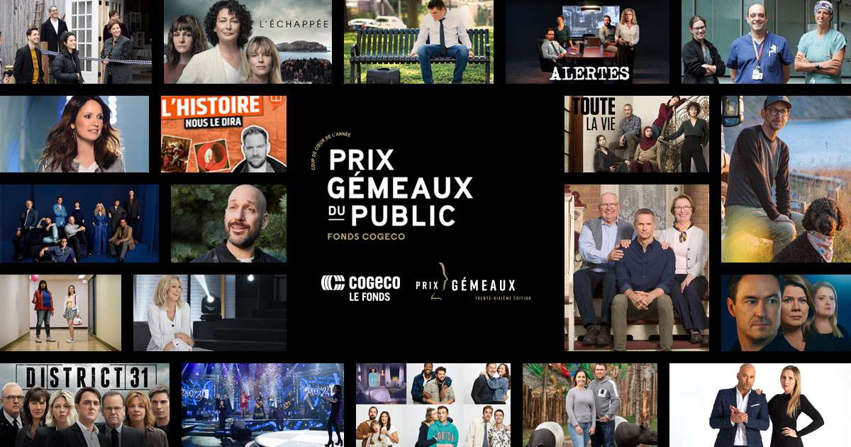 Prix Gémeaux du public Fonds Cogeco : Dévoilement des 20 émissions finalistes !