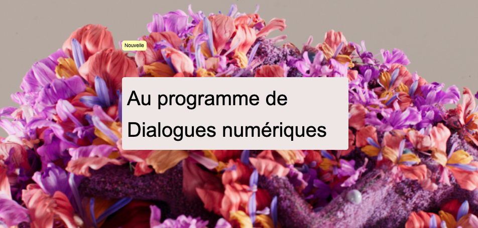 La programmation de Dialogues numériques !