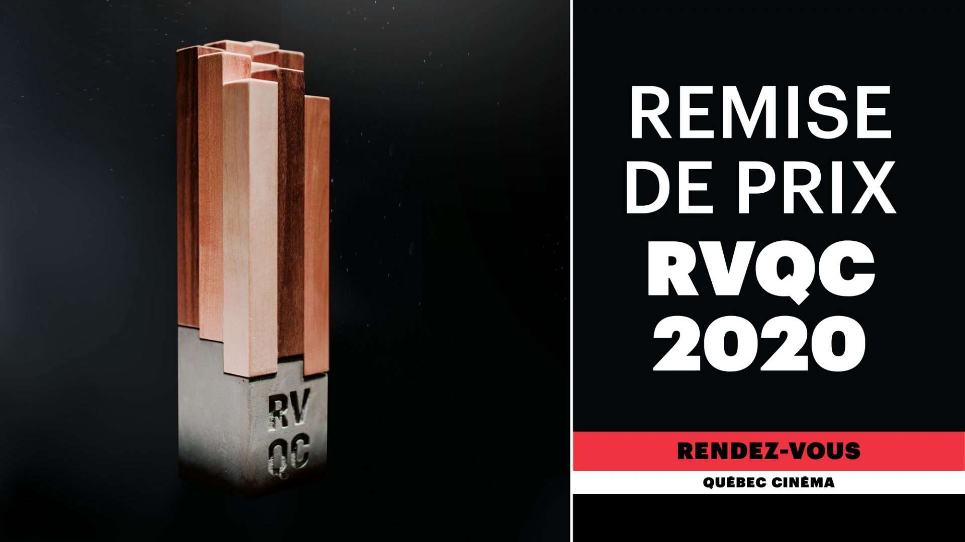 PRIX RVQC 2020- Les lauréat.es des prix de la 38e édition des Rendez-vous Québec Cinéma