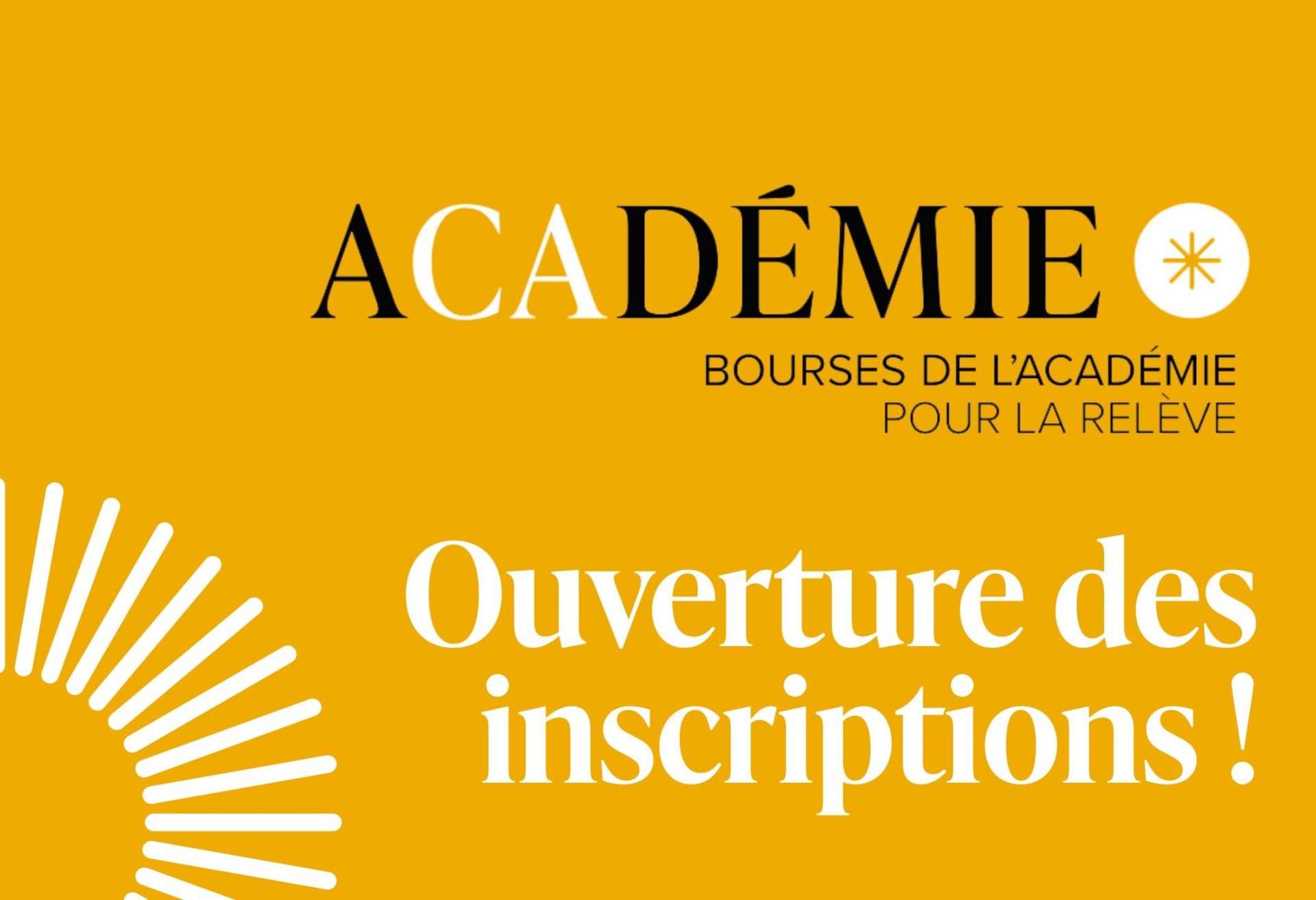 Bourses de l’Académie pour la relève : appel de candidatures