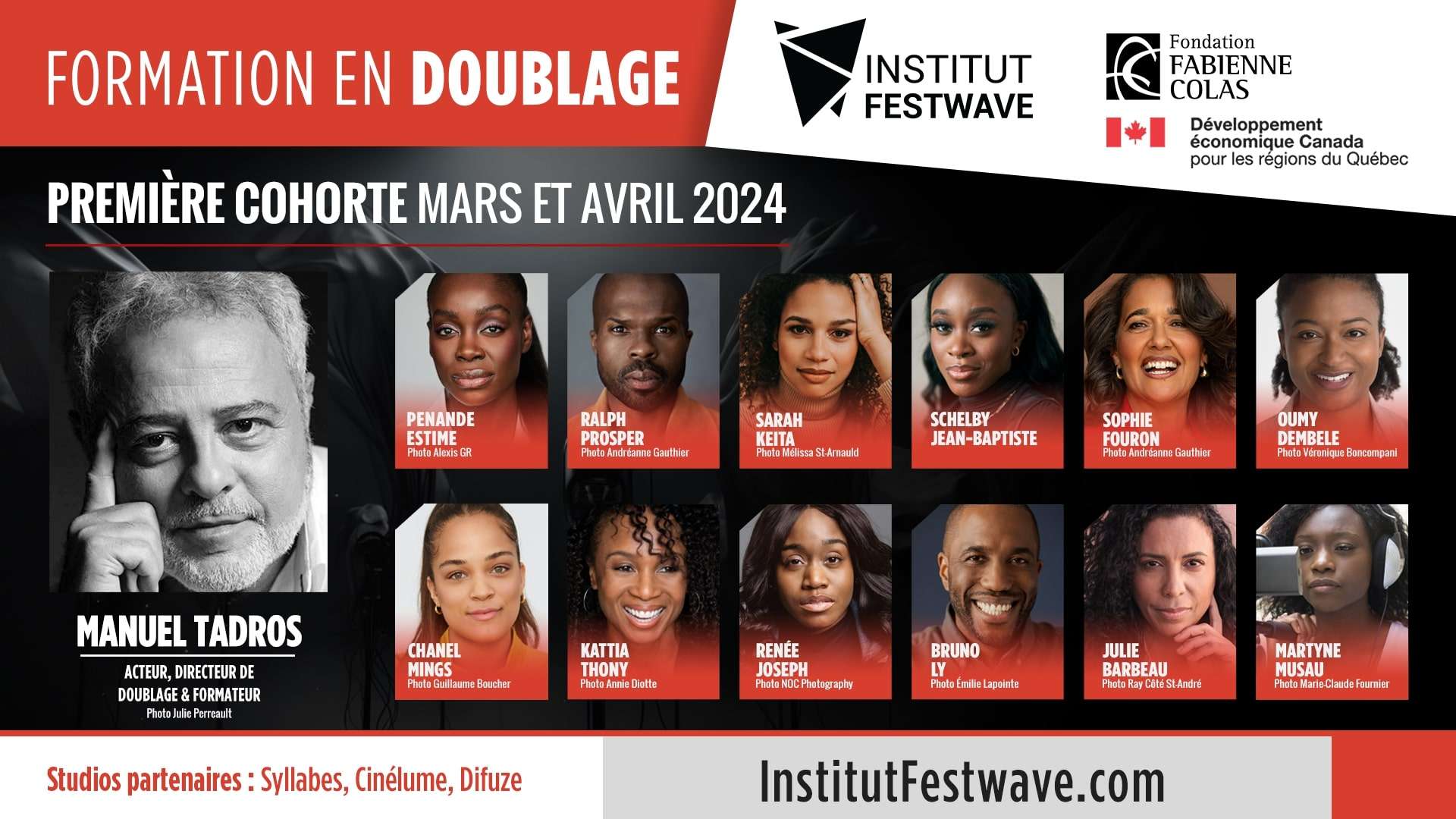 Programme de formation en doublage : L’Institut Festwave de la Fondation Fabienne Colas complète un premier atelier avec succès !