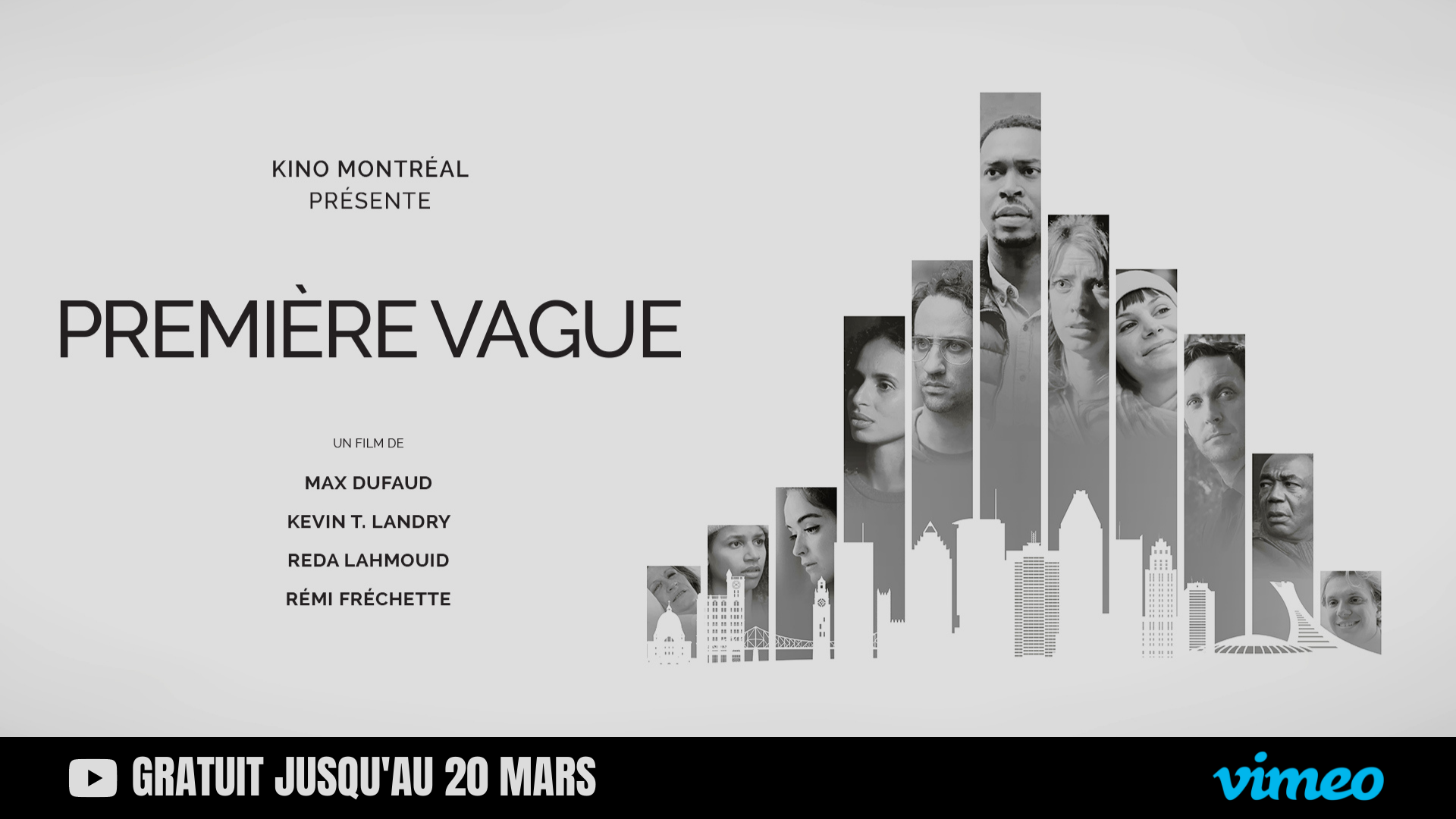 Kino Montréal – Le film « PREMIÈRE VAGUE » gratuit pour les 2 ans de la pandémie