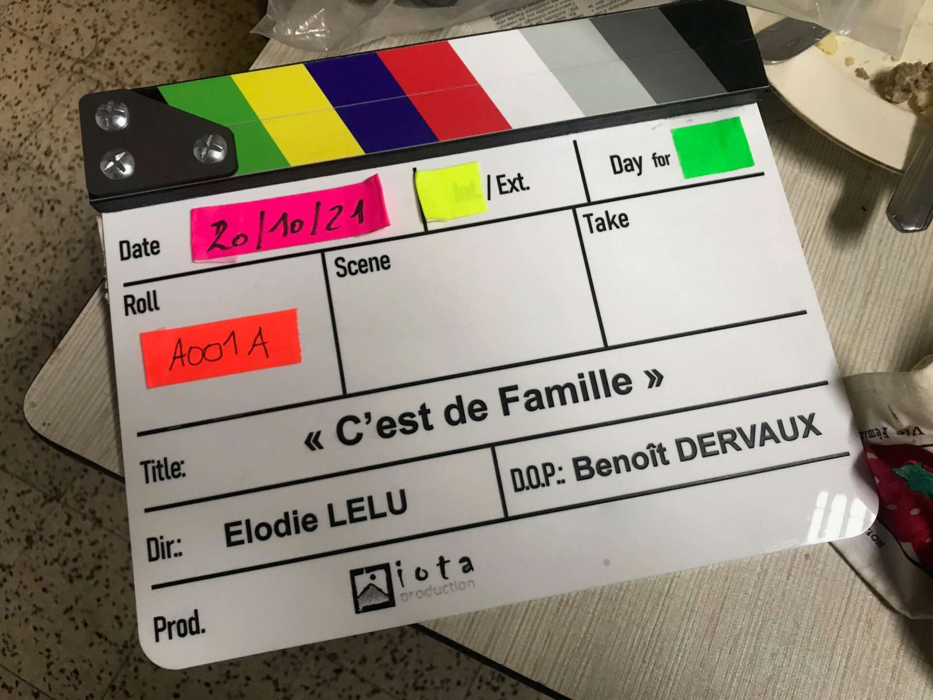 « C’est de famille! » en tournage