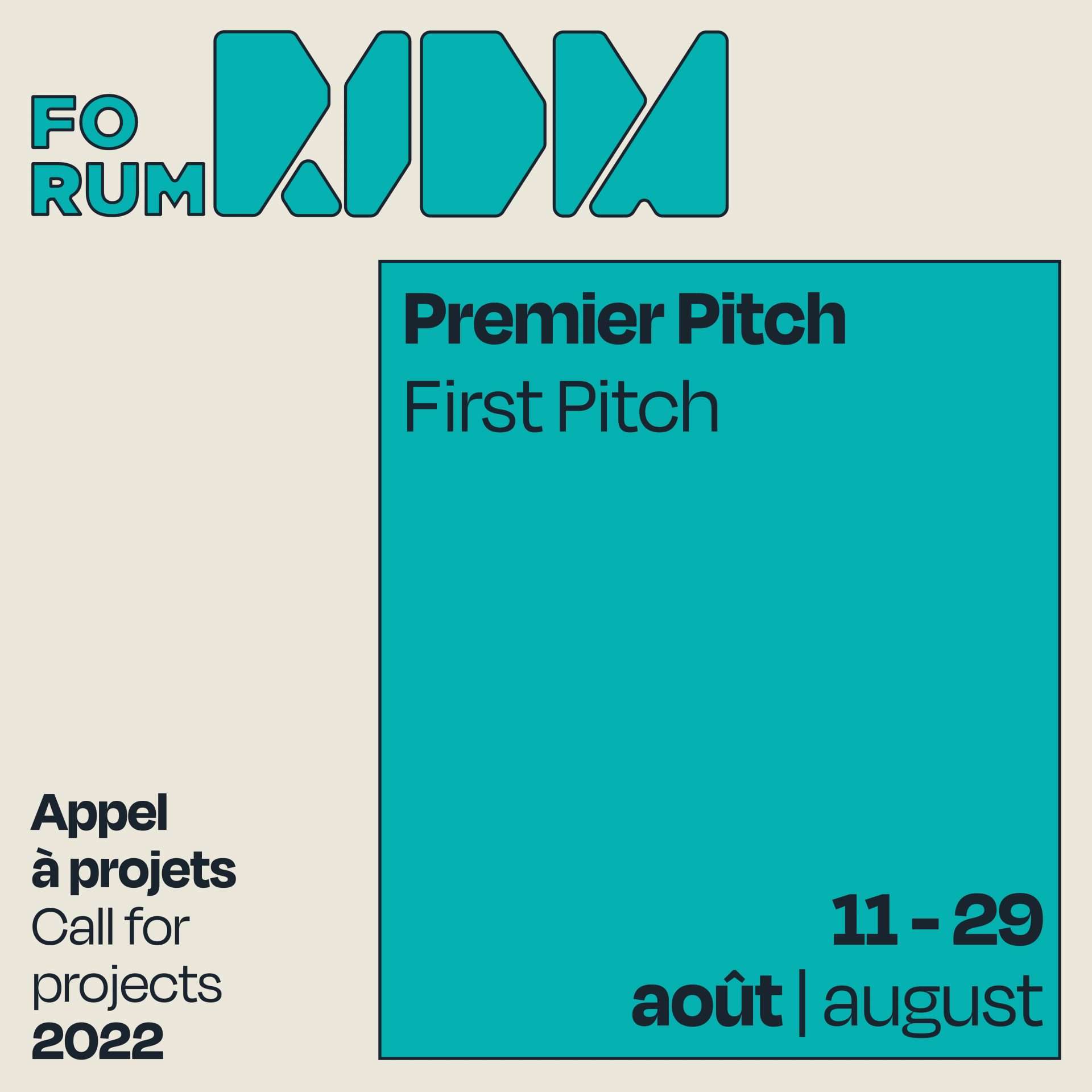 Le Forum RIDM lance l’appel à projets pour le First Pitch