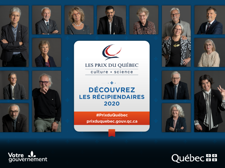 Les Prix du Québec – Le gouvernement du Québec dévoile les récipiendaires 2020 – Ministère de la Culture et des Communications