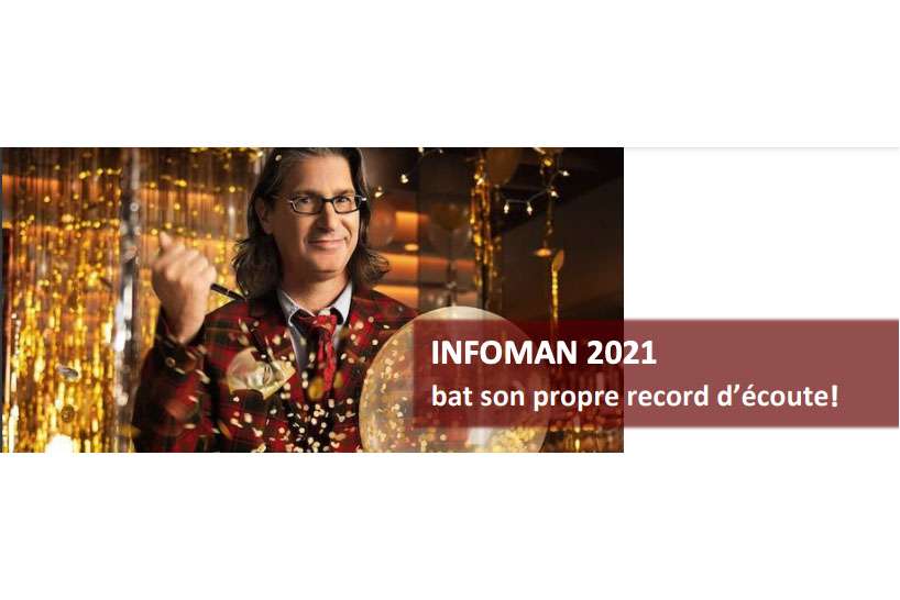 Infoman 2021 bat son propre record d’écoute !