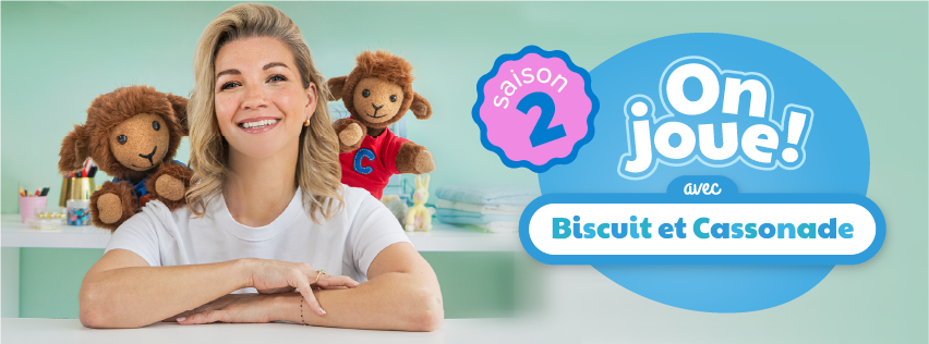 On joue! Avec Biscuit et Cassonade, de retour à Télé-Québec!