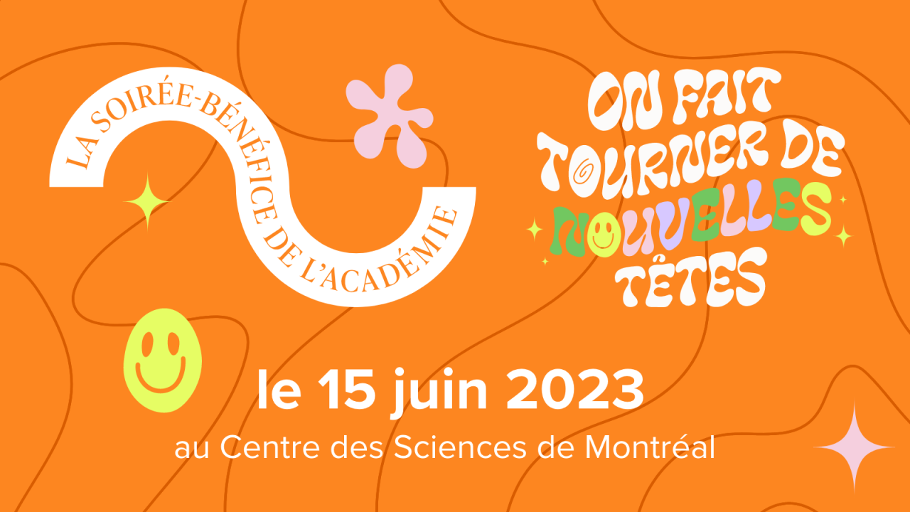 La Soirée-bénéfice de l’Académie de retour le 15 juin 2023 !