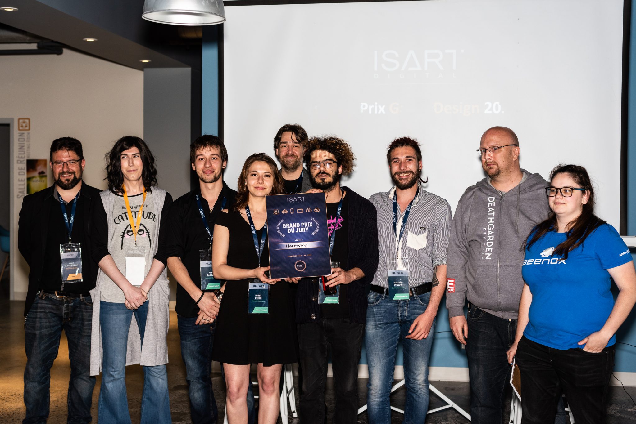 Gala des finissants en Game design au Collège Isart Digital Montréal au début juin