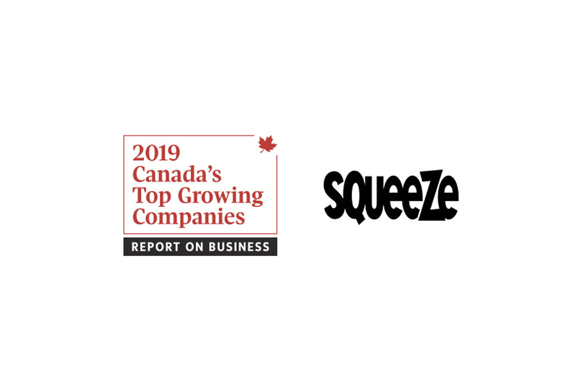 Le Studio Squeeze parmi les champions de la croissance au Canada!