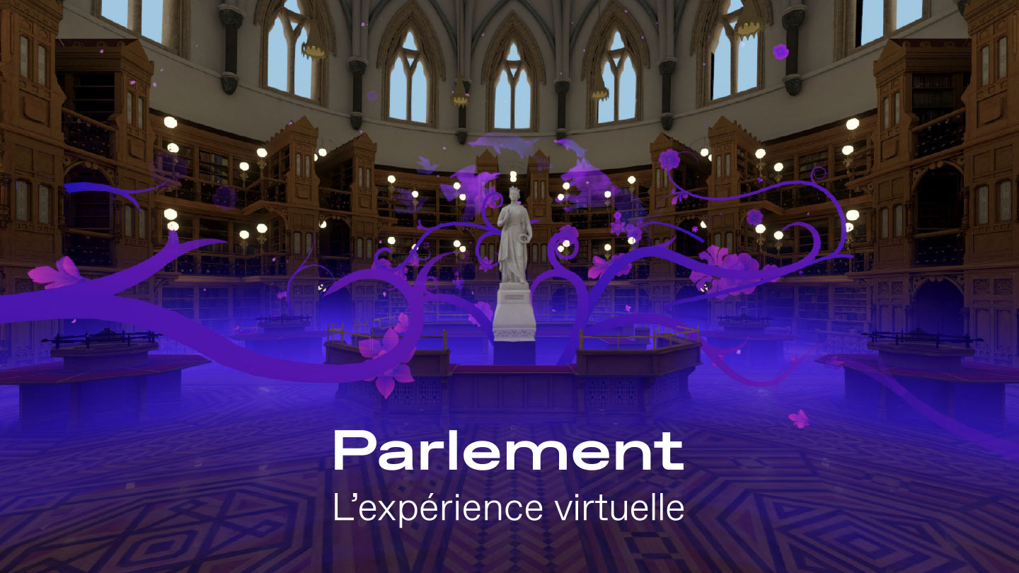 Bibliothèque du Parlement et ONF | L’édifice du Parlement est maintenant accessible à tous grâce à un parcours artistique en ligne et en RV !