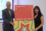 Le lauréat et le prix du jury du 35e Grand Prix du Conseil des arts de Montréal!