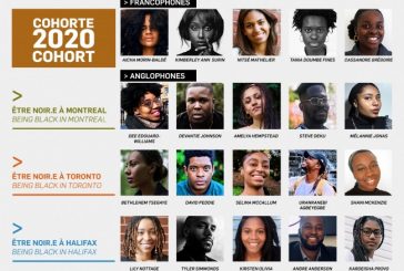 Les 20 participants 2020 du Programme Être Noir.e au Canada de la FFC...