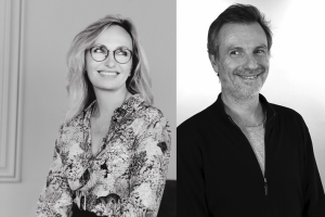 Iris Bucher et Marc Brégain de Quad Drama aux « Rendez-vous d’affaires et de coproduction France-Canada »