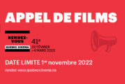 Les Rendez-vous Québec Cinéma lancent leur appel de films pour la programmation de la 41ème édition du festival!