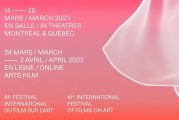 Dévoilement de programmation de la 41e édition du Festival International du Film sur l’Art !