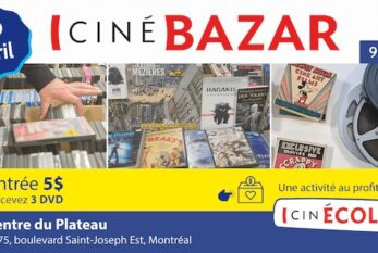 Le CinéBazar de Mediafilm de retour au Centre du Plateau ce samedi 29 avril 2023 de 9h à 16h 