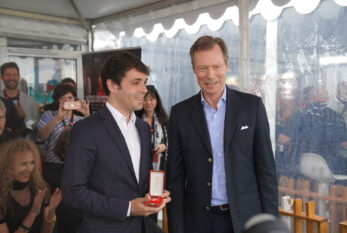 Remerciements de Guilhem Caillard lors de la remise de la médaille du Grand Duché du Luxembourg au Festival de Cannes