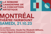 La Semaine Canadienne de la Conception Artistique ce samedi 21 octobre au Théâtre Fairmount.