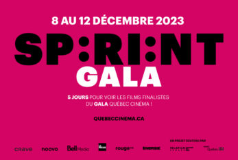 Gala Québec Cinéma : Le 7e Sprint Gala du 8 au 12 décembre 2023